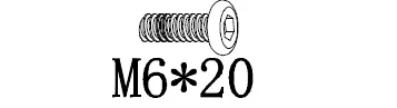 J - Schroef M6x20