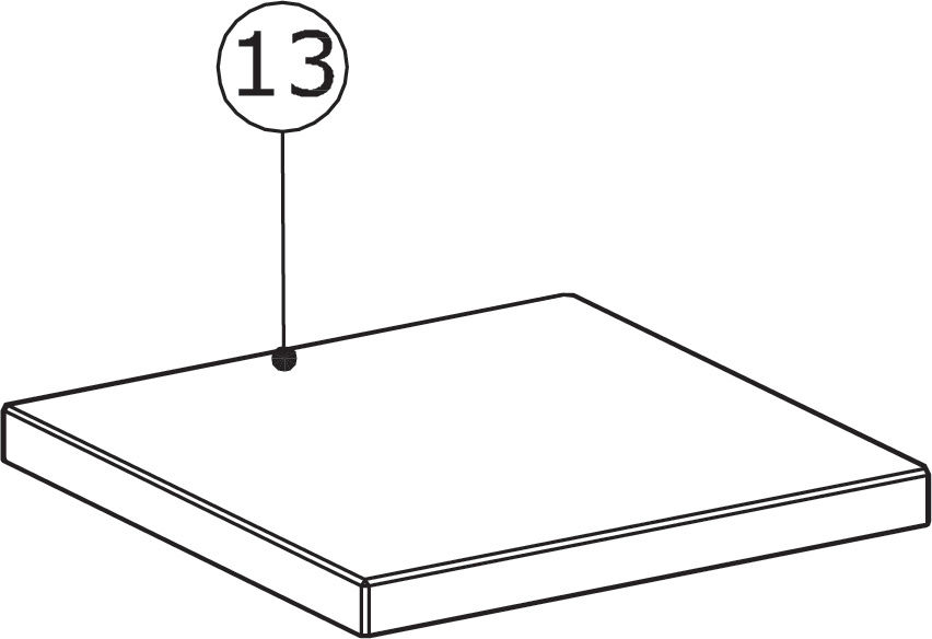 13) Cuscino della Base della Sedia