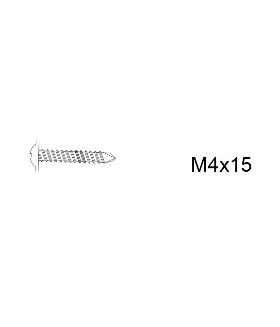 Tornillo M4x15