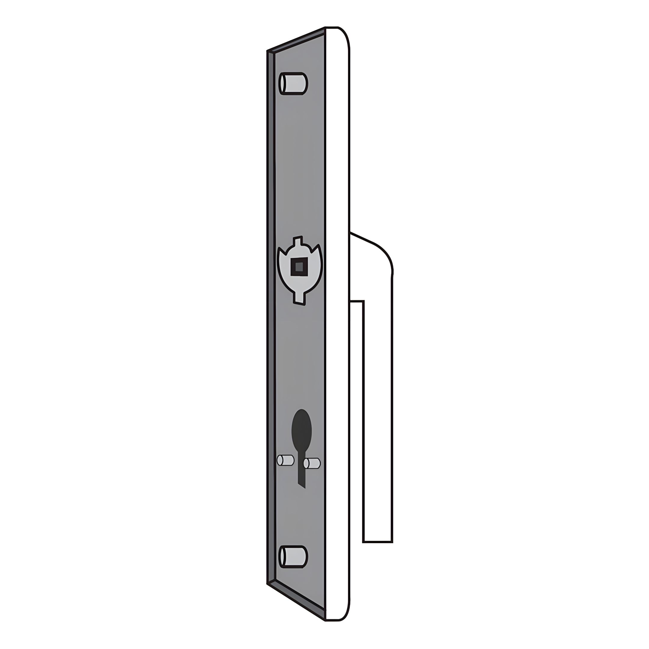 Lock Part 4 - Lock Handle Back Panel