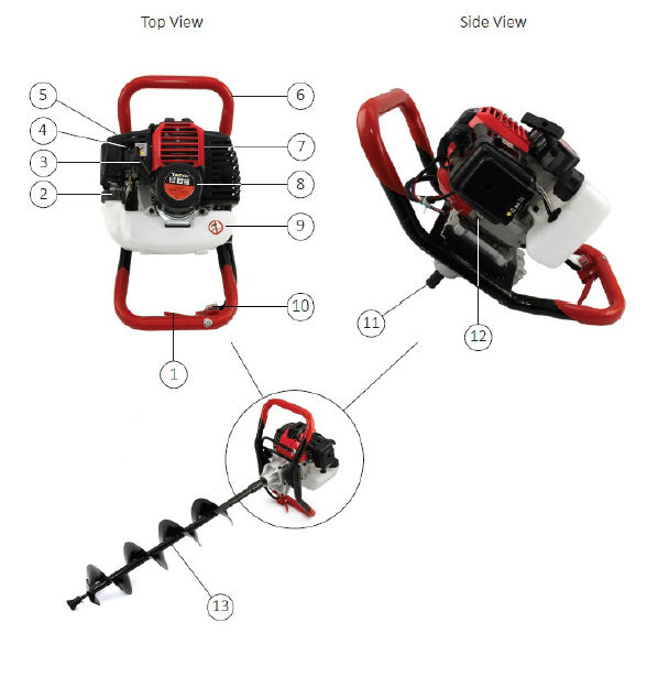 T-Mech Erdbohrer