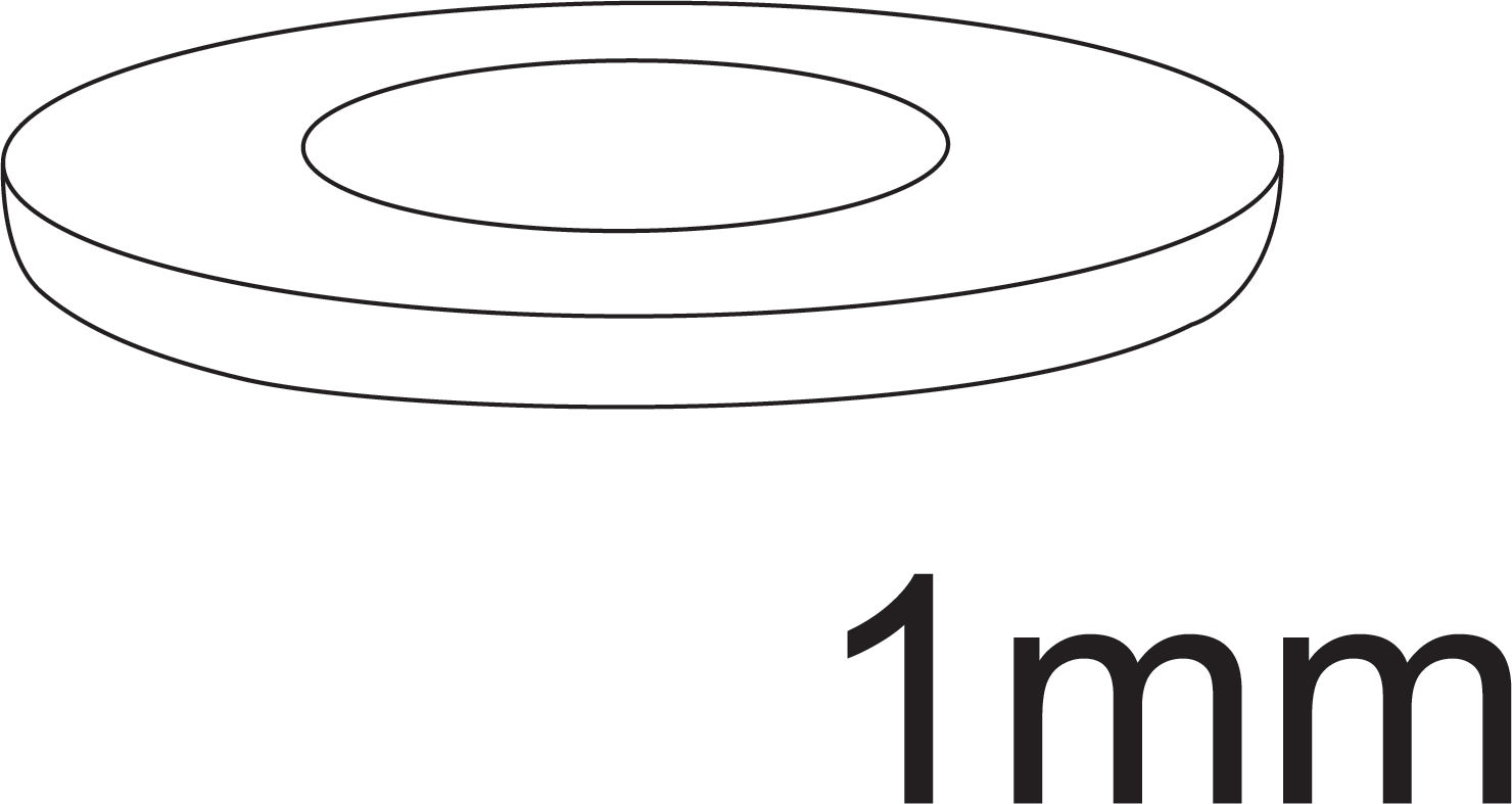 Parte W - Rondella da 1 mm