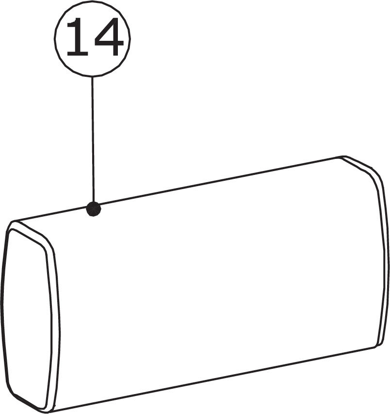 14) Cuscino Schienale Sedia