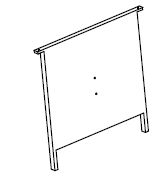 Pièce B - Pieds de table