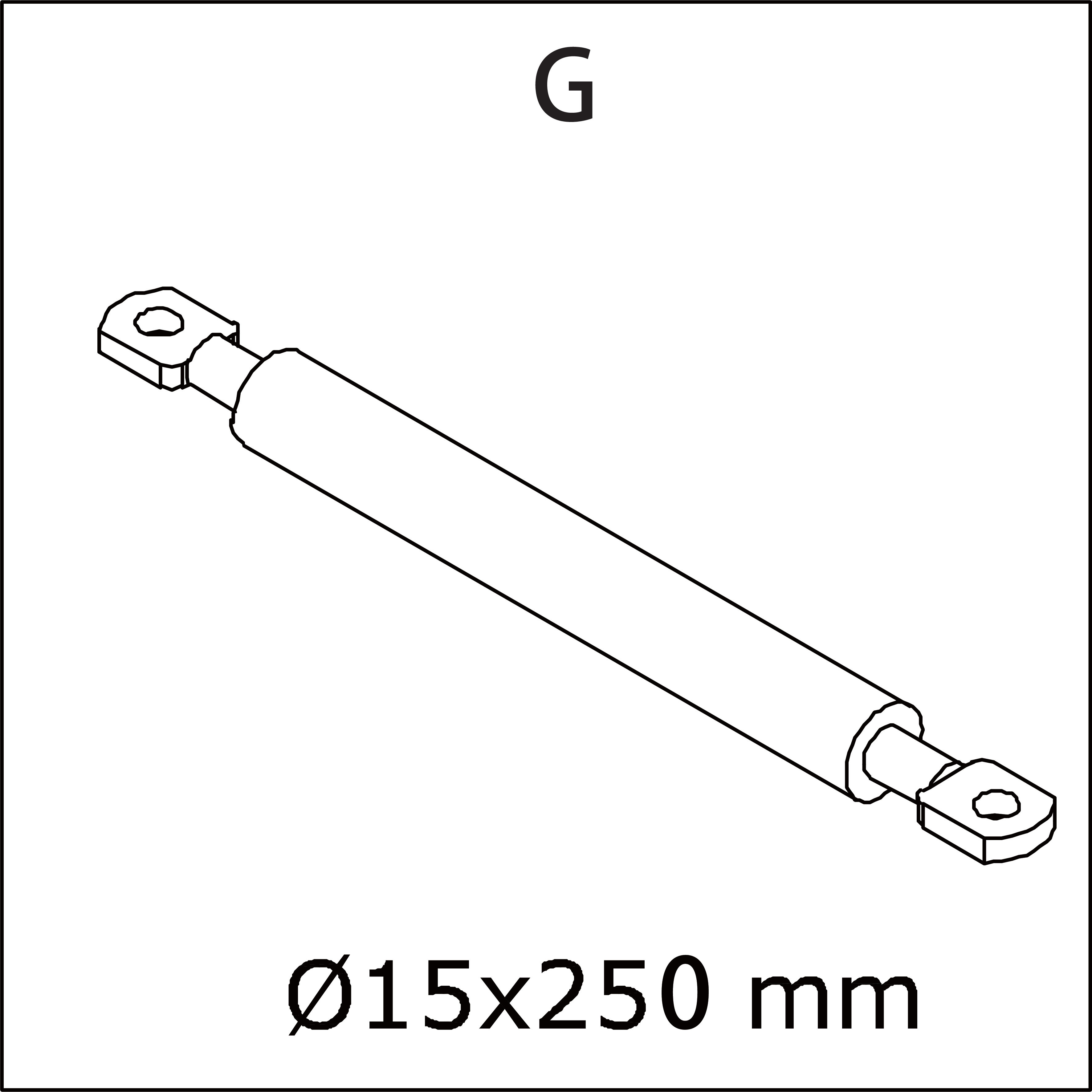 G) Support de Couvercle de Coffre de Rangement