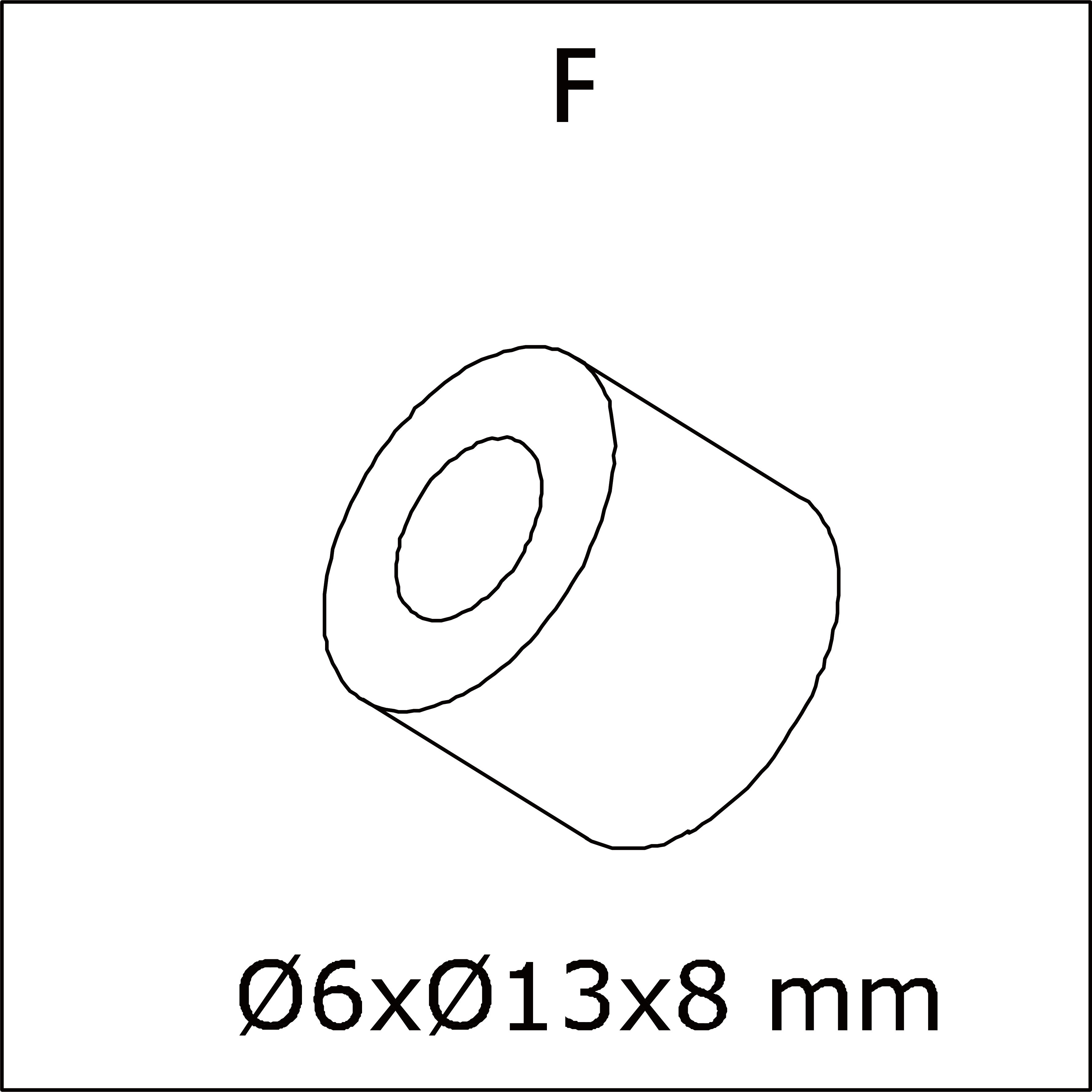 F) Arandela