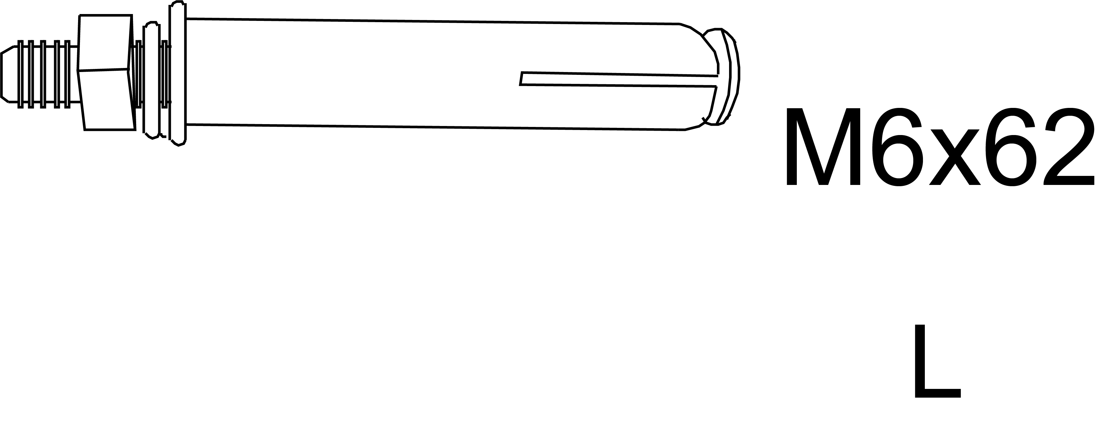 Teil L - M6x62