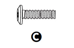 Part C - Bolt 6x25mm 