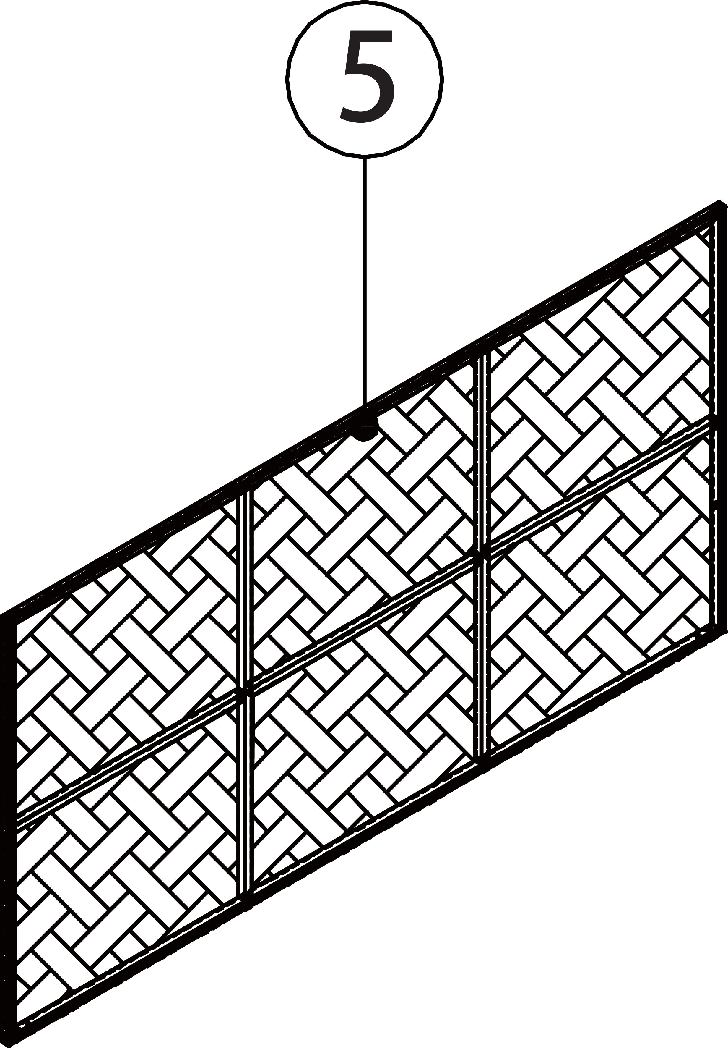5) Tapa de la caja de almacenamiento