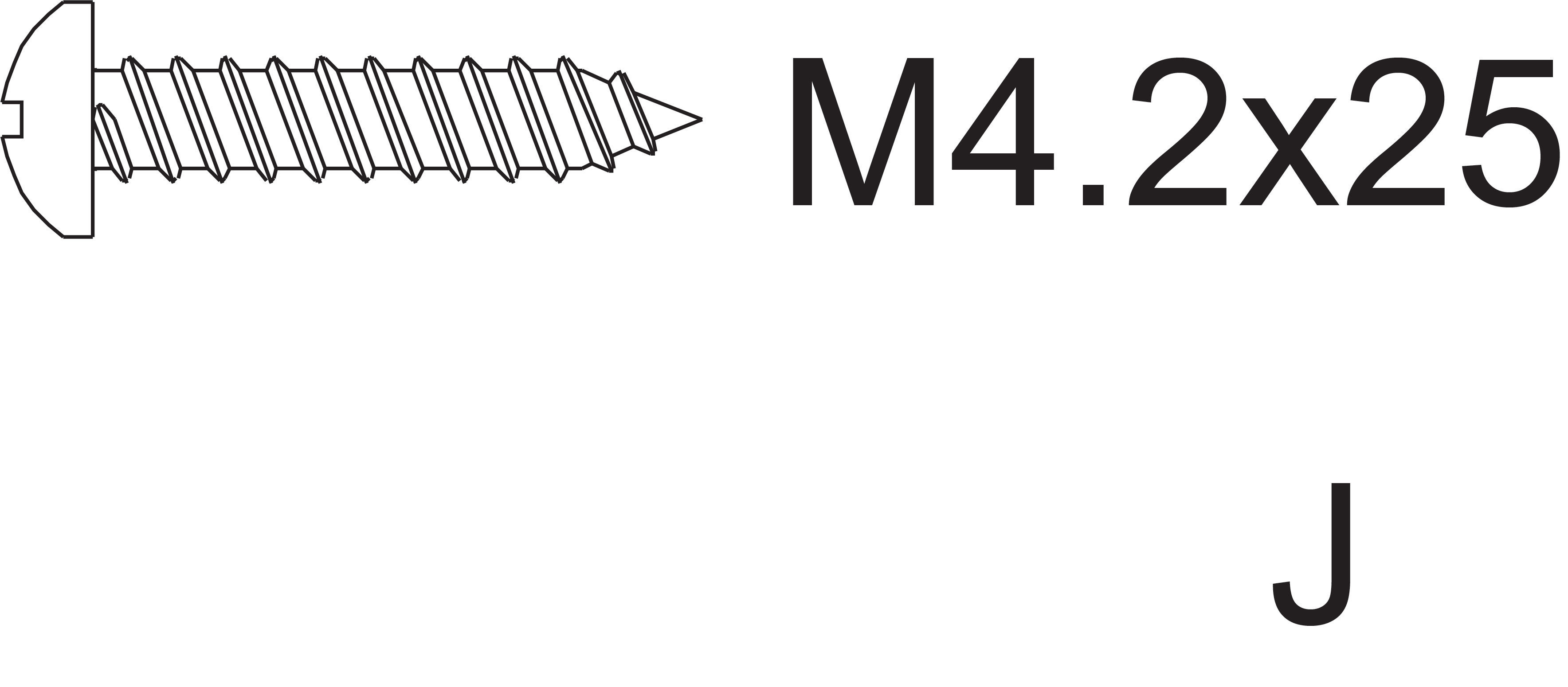 Parte J - M4.2x25