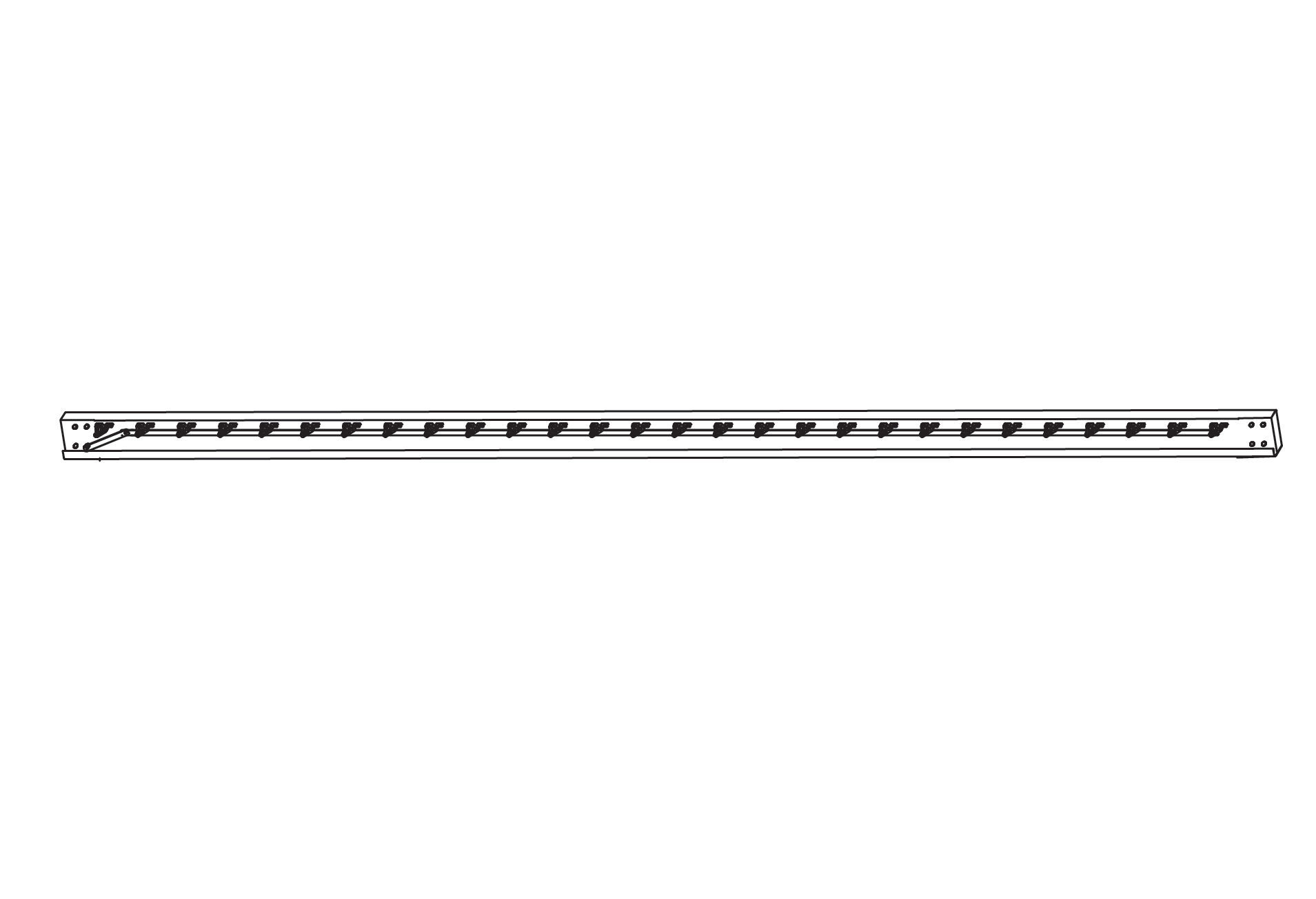 Parte B - Viga de pérgola con soportes para lamas (louvres)