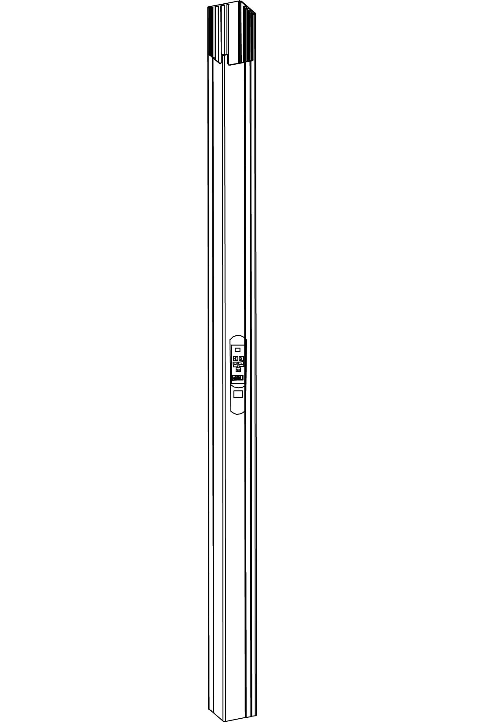 Part A2 - Pergola Leg with LED Light Controller 