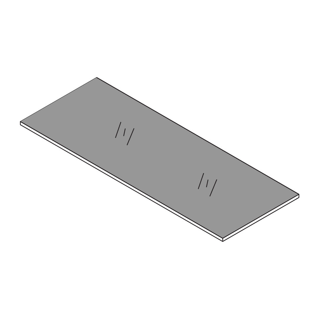 1 - Frontglasplade