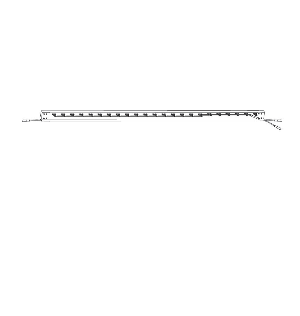Teil C - Pergola-Querbalken mit LED-Leuchten