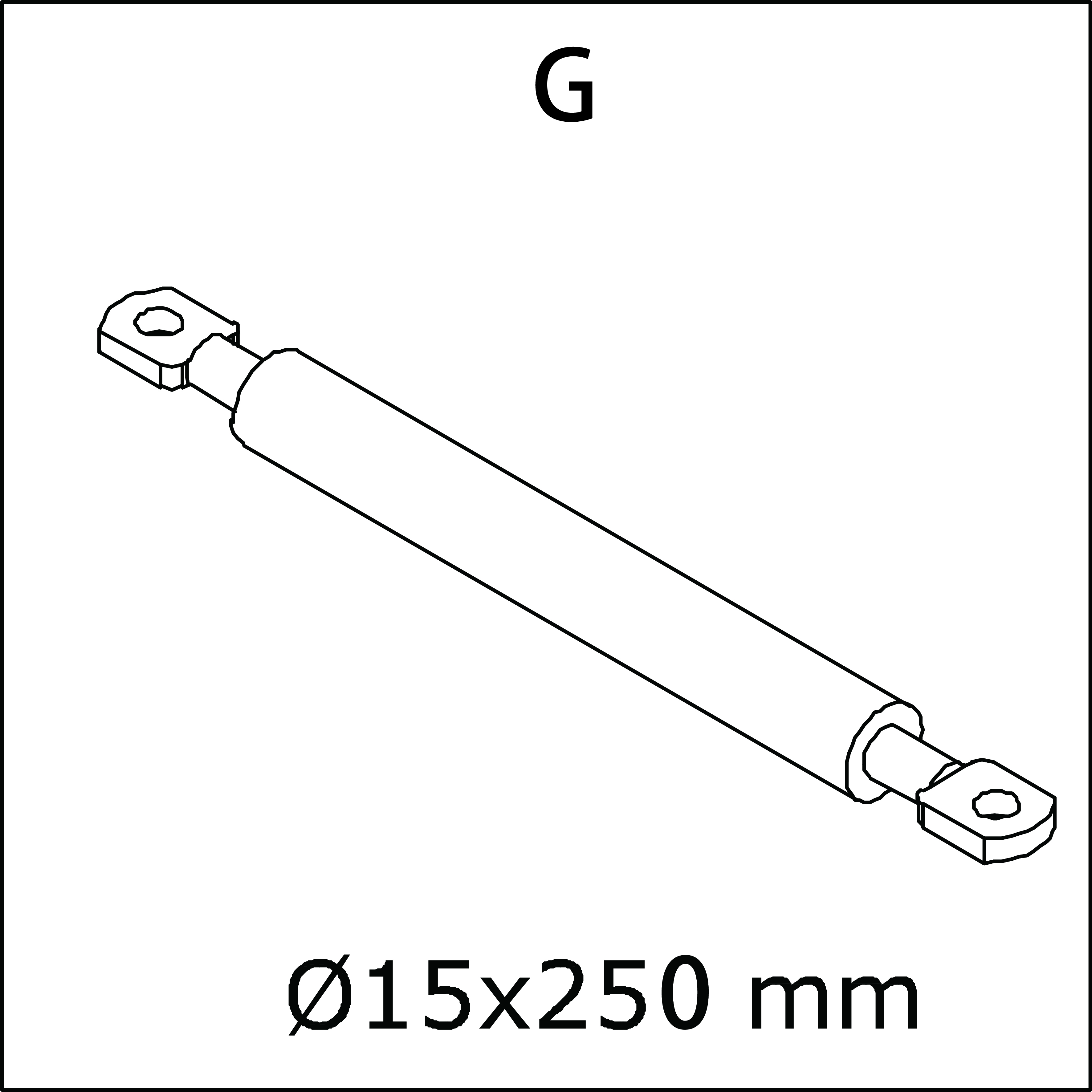 G) Puntal de la tapa del baúl de almacenamiento (Storage Box Lid Strut)