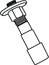 Part R - Angled Stop Valve with 1/2"  Connection
