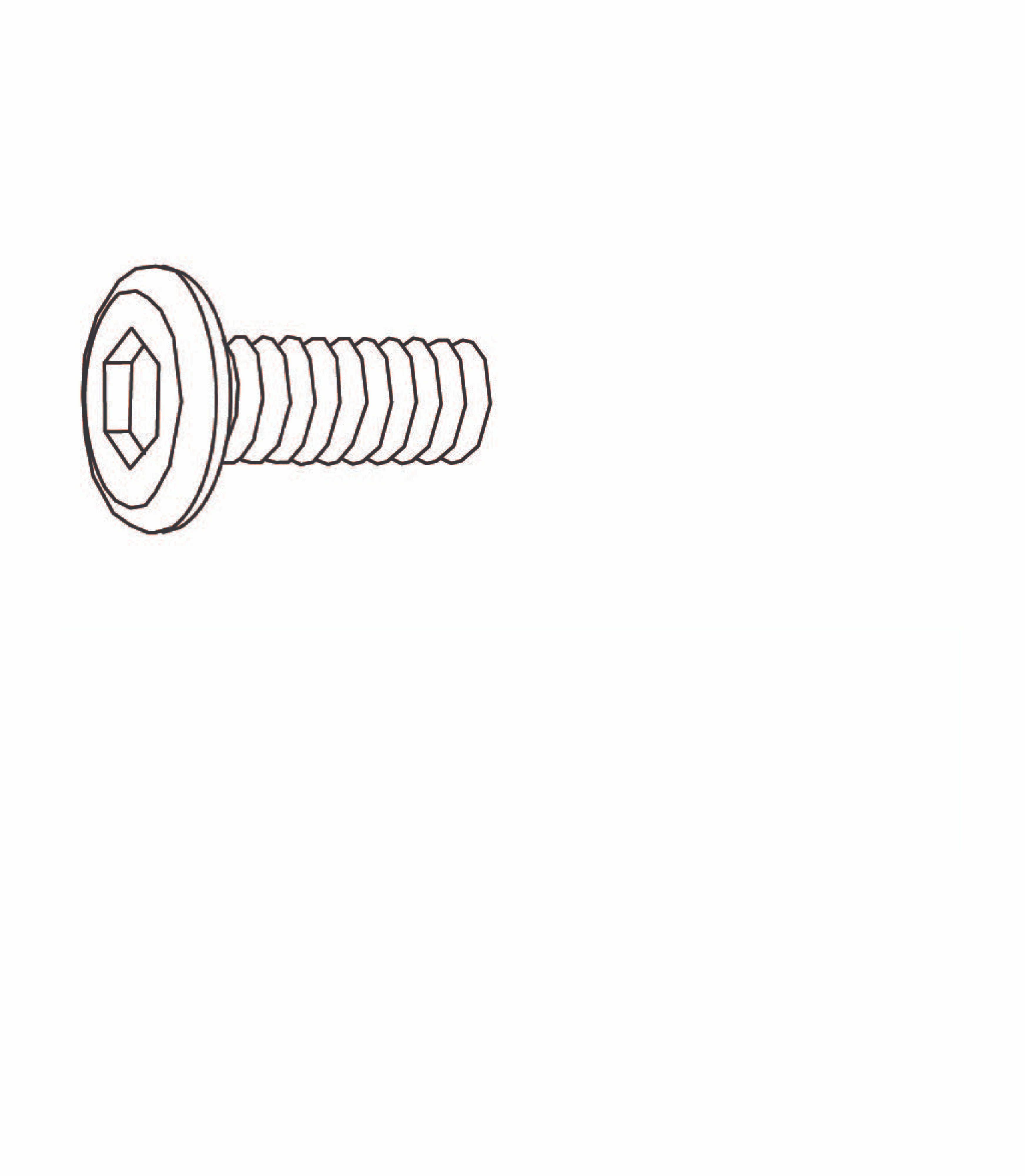 Vis U) M6x20mm