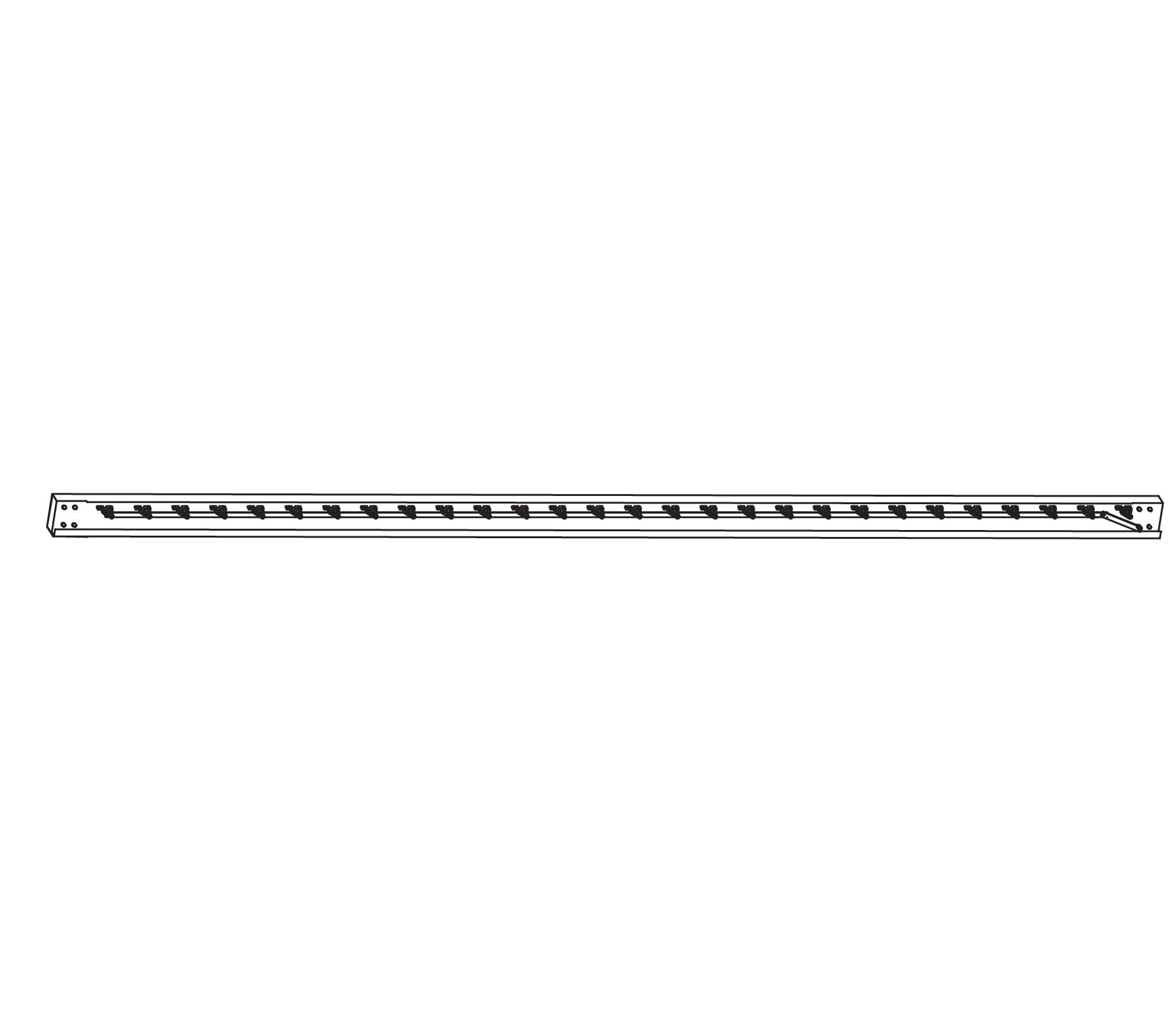 Parte C - Viga de pérgola con soportes para lamas ajustables (louvres)