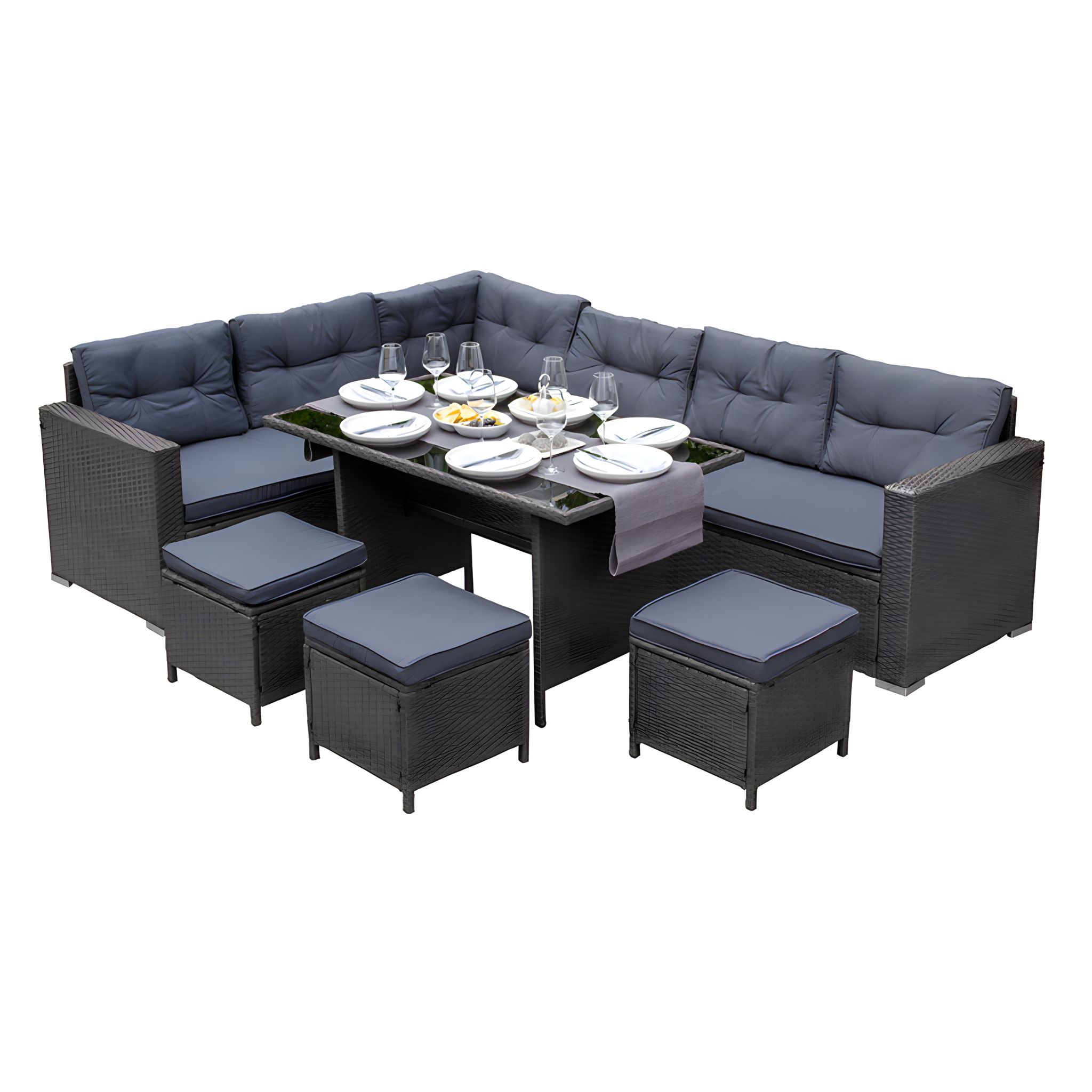 Conjunto de Canto de Rattan