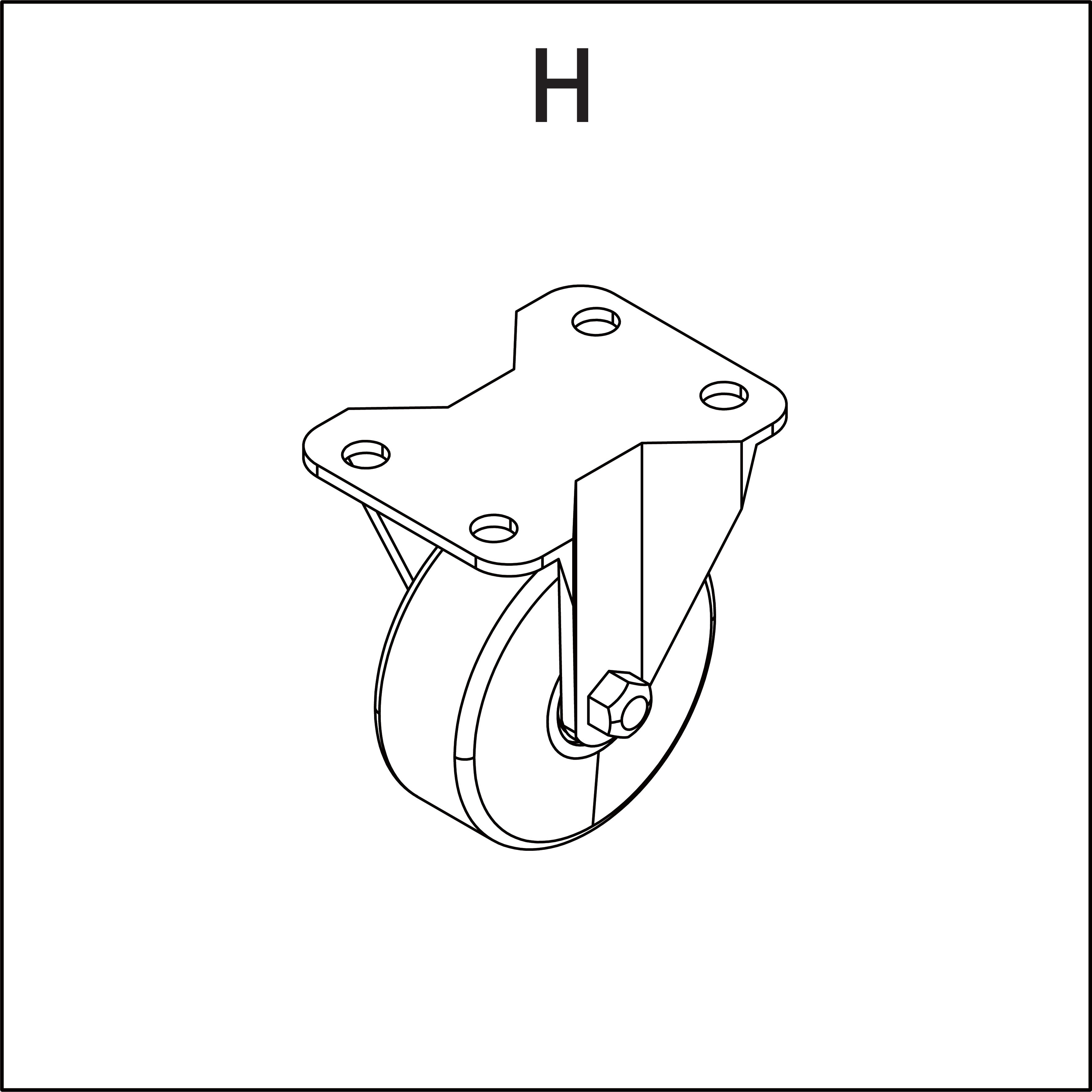 H) Rueda