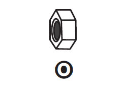 Part O - Nut 6mm 