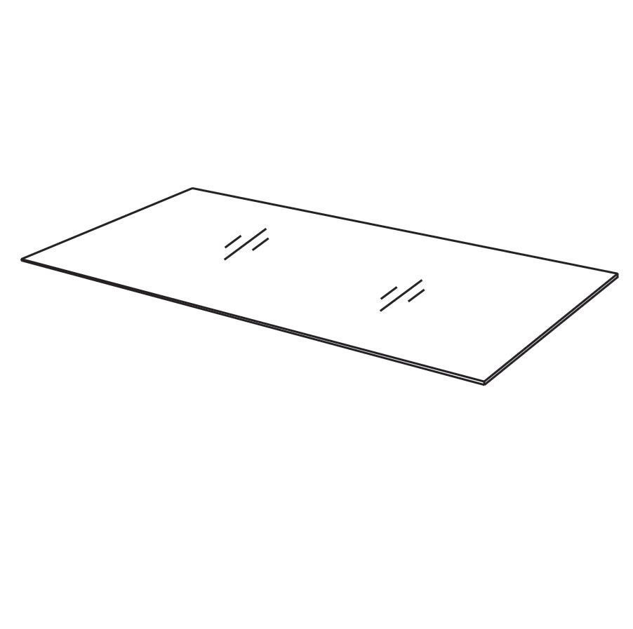 Plateau de table en verre