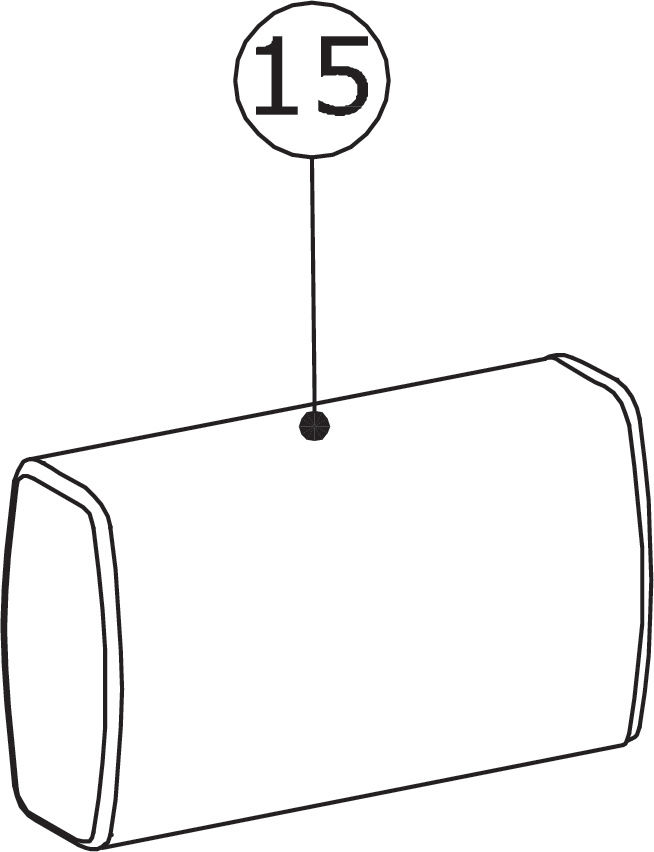 15) Cuscini Laterali del Divano