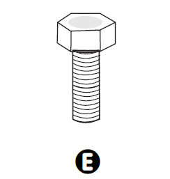 Part E - Bolt 6x16mm 