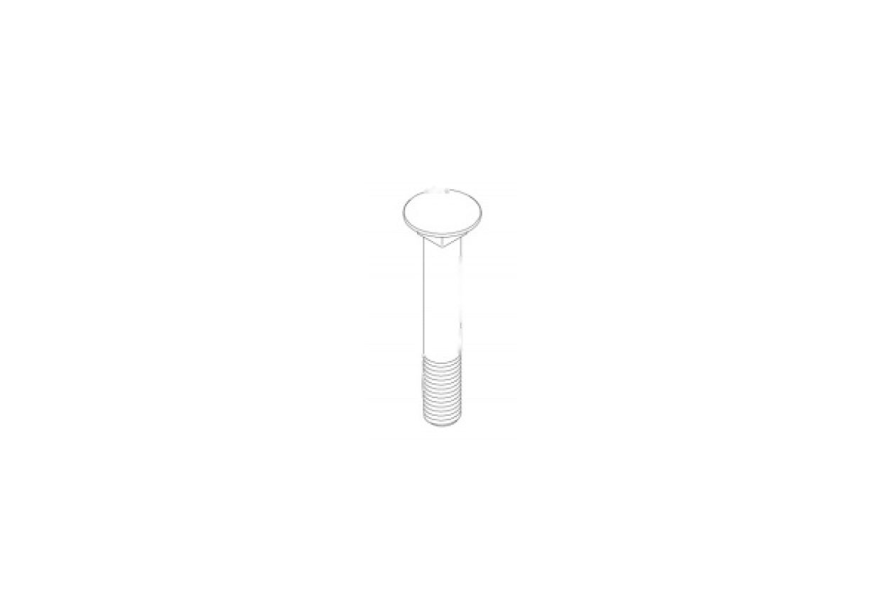 Boulon à col carré demi-cercle M12x80