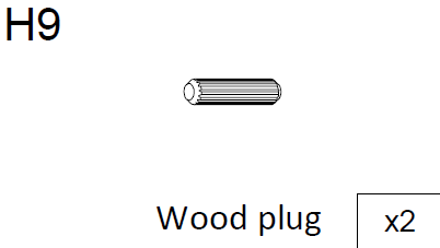 Houten plug
