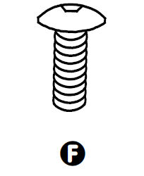 Part F - Bolt 6x16mm 