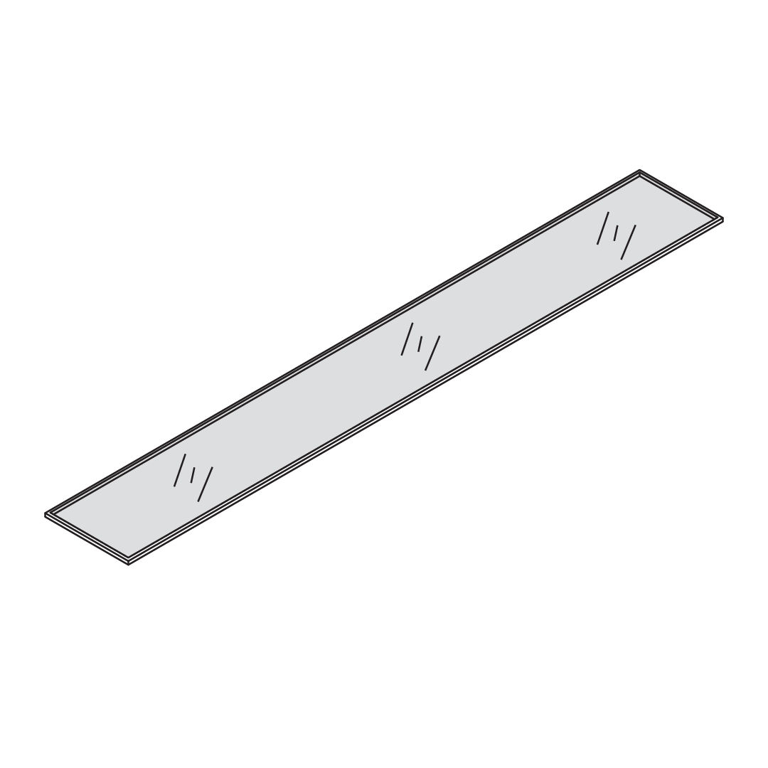 7 - Voorpaneel van glas