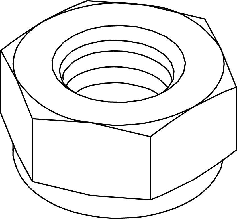 Nylon Lock Nuts M6