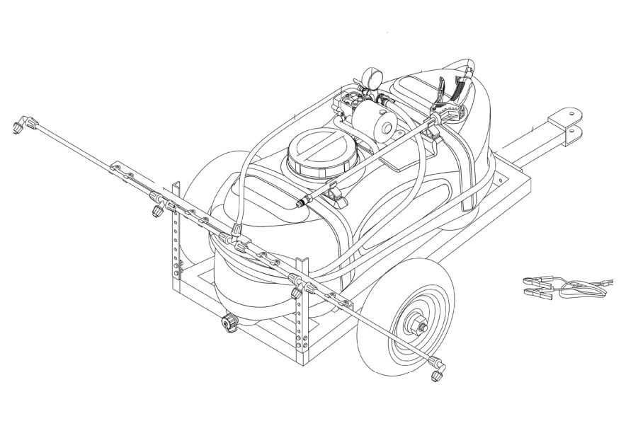MaxBlast 60/100L ATV Sprayer & Trailer